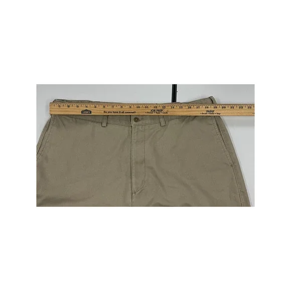 Men's Khaki Cabela's Outfitter Series Pants Adjustable Waist Flat Front 40 X 34 - Picture 10 of 12